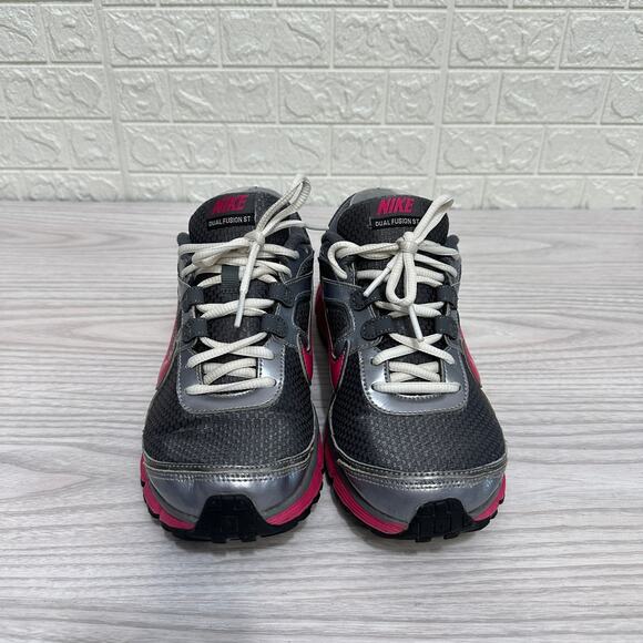 Nike Dual Fusion ST 2 Shoes Womens Size 8.5 Metallic Gray Pink Low Top Athletic - Picture 5 of 9